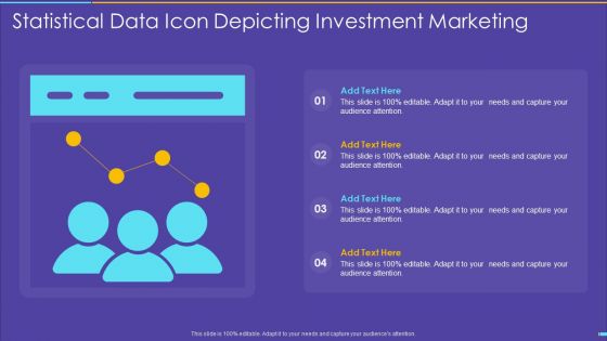 Statistical Data Icon Depicting Investment Marketing Information PDF