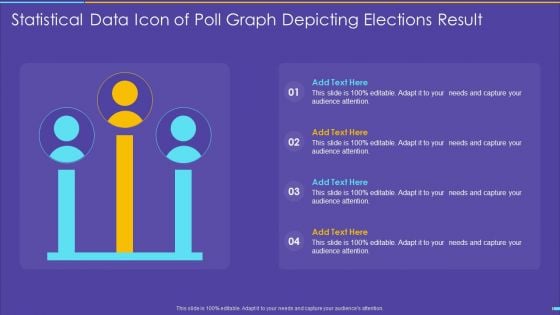 Statistical Data Icon Of Poll Graph Depicting Elections Result Introduction PDF