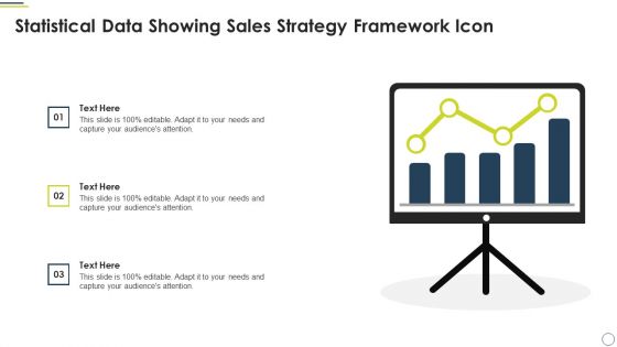 Statistical Data Showing Sales Strategy Framework Icon Clipart PDF