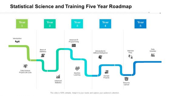 Statistical Science And Training Five Year Roadmap Structure