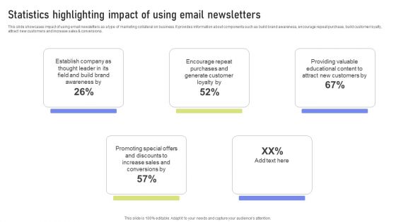 Statistics Highlighting Impact Of Using Email Newsletters Ppt PowerPoint Presentation File Model PDF Statistics Highlighting Impact Of Using Email Newsletters Ppt PowerPoint Presentation File Model PDF