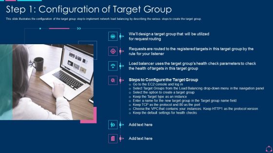 Step 1 Configuration Of Target Group Ppt Pictures Ideas PDF