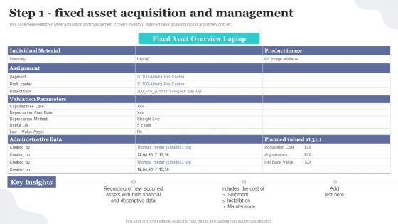 Step 1 Fixed Asset Acquisition And Management Implementing Fixed Asset Tracking Solution Download PDF Step 1 Fixed Asset Acquisition And Management Implementing Fixed Asset Tracking Solution Download PDF