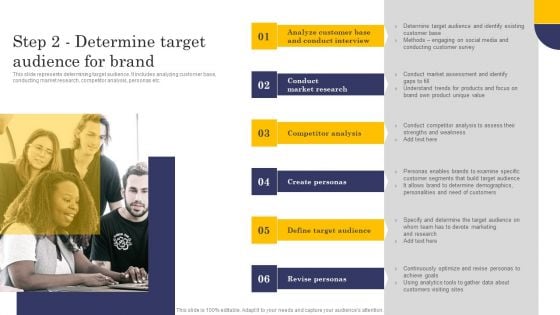 Step 2 Determine Target Audience For Brand Graphics PDF