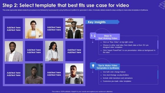 Step 2 Select Template That Best Fits Use Case For Video Introduction PDF Step 2 Select Template That Best Fits Use Case For Video Introduction PDF