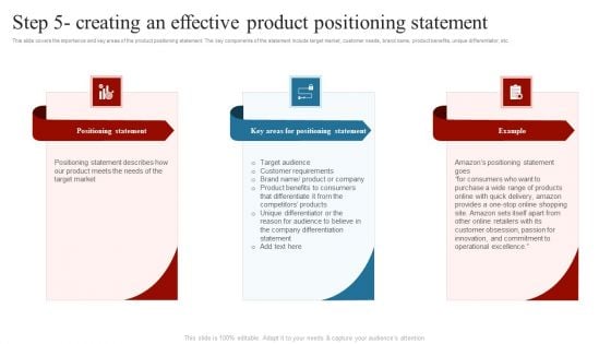 Step 5 Creating An Effective Product Positioning Comprehensive Guide On How To Successfully Information PDF Step 5 Creating An Effective Product Positioning Comprehensive Guide On How To Successfully Information PDF
