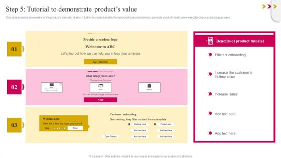Step 5 Tutorial To Demonstrate Products Value Formats PDF