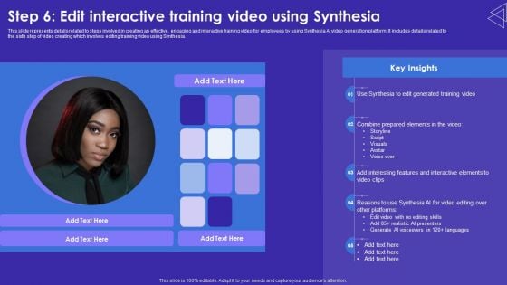 Step 6 Edit Interactive Training Video Using Synthesia Microsoft PDF Step 6 Edit Interactive Training Video Using Synthesia Microsoft PDF