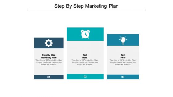Step By Step Marketing Plan Ppt PowerPoint Presentation Topics Cpb