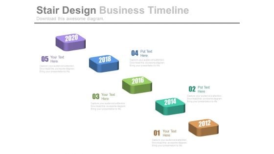 Stepping Stones Design For Business Timeline Powerpoint Slides