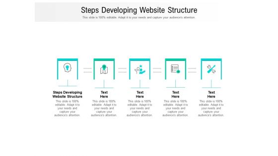 Steps Developing Website Structure Ppt PowerPoint Presentation Gallery Clipart Cpb Pdf