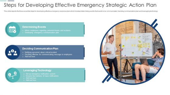 Steps For Developing Effective Emergency Strategic Action Plan Themes PDF