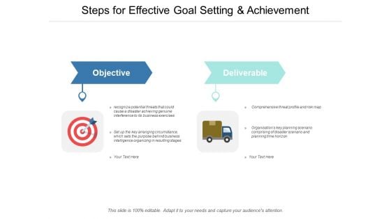 Steps For Effective Goal Setting And Achievement Ppt Powerpoint Presentation Gallery Summary