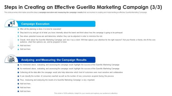 Steps In Creating An Effective Guerilla Marketing Campaign Risk Professional PDF