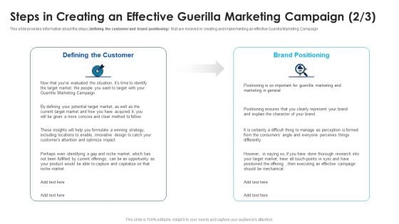 Steps In Creating An Effective Guerilla Marketing Campaign Target Demonstration PDF Steps In Creating An Effective Guerilla Marketing Campaign Target Demonstration PDF