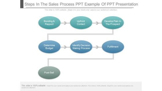 Steps In The Sales Process Ppt Example Of Ppt Presentation