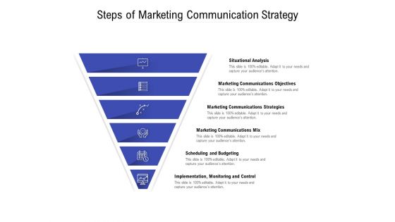 Steps Of Marketing Communication Strategy Ppt PowerPoint Presentation Layouts Example Introduction