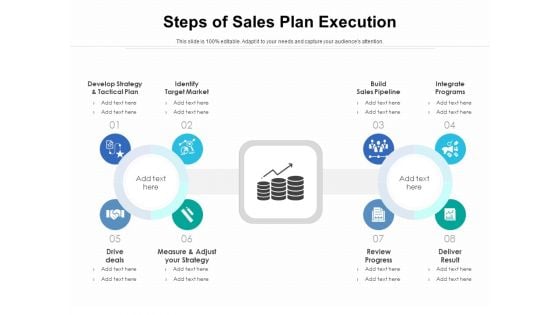 Steps Of Sales Plan Execution Ppt PowerPoint Presentation Example PDF