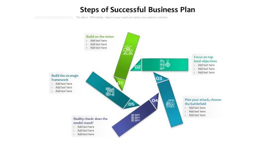 Steps Of Successful Business Plan Ppt PowerPoint Presentation File Mockup PDF