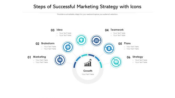 Steps Of Successful Marketing Strategy With Icons Ppt PowerPoint Presentation File Background Images PDF