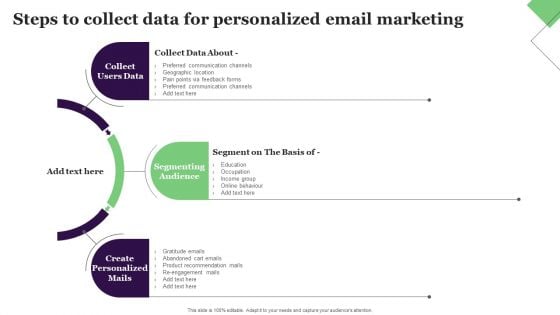 Steps To Collect Data For Personalized Email Marketing Rules PDF