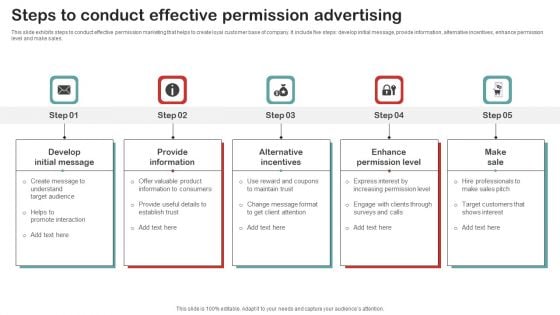 Steps To Conduct Effective Permission Advertising Ideas PDF Steps To Conduct Effective Permission Advertising Ideas PDF