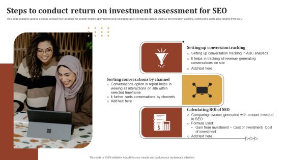 Steps To Conduct Return On Investment Assessment For SEO Formats PDF