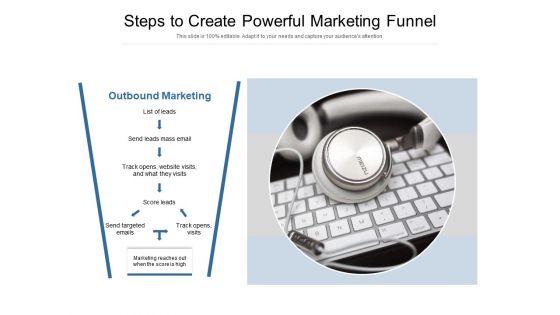 Steps To Create Powerful Marketing Funnel Ppt PowerPoint Presentation Slides Layouts PDF