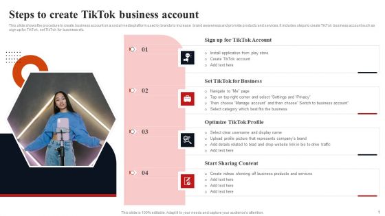 Steps To Create Tiktok Business Account Mockup PDF