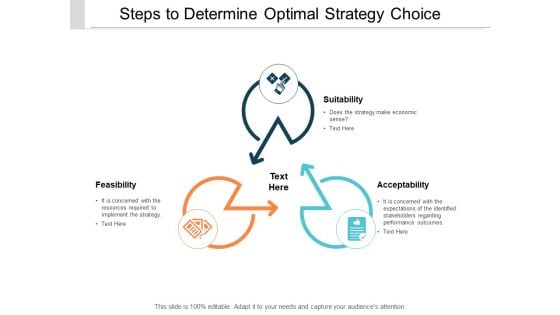 Steps To Determine Optimal Strategy Choice Ppt PowerPoint Presentation Show Good