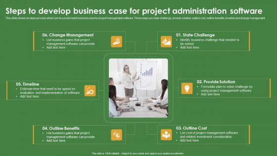 Steps To Develop Business Case For Project Administration Software Mockup PDF Steps To Develop Business Case For Project Administration Software Mockup PDF