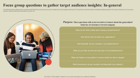 Steps To Effectively Conduct Market Research Focus Group Questions Gather Target Audience Insights In General Guidelines PDF