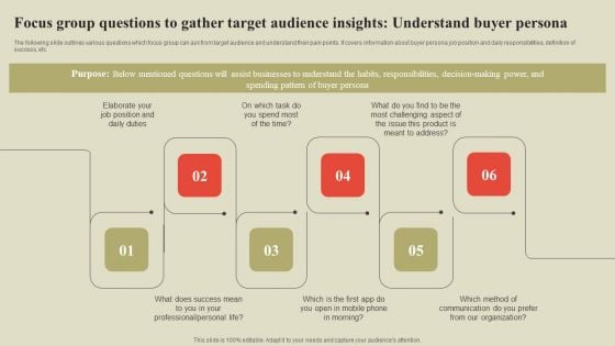 Steps To Effectively Conduct Market Research Focus Group Questions Gather Target Audience Insights Topics PDF Steps To Effectively Conduct Market Research Focus Group Questions Gather Target Audience Insights Topics PDF
