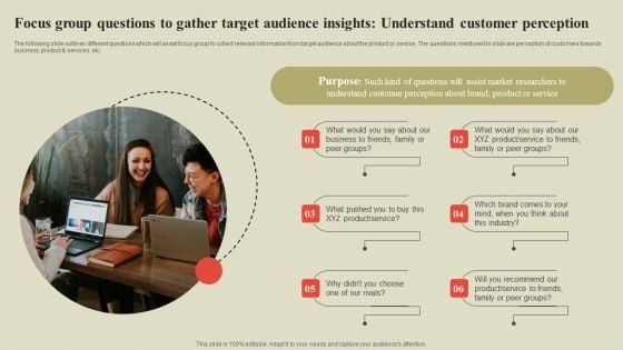 Steps To Effectively Conduct Market Research Focus Group Questions To Gather Target Audience Insights Download PDF