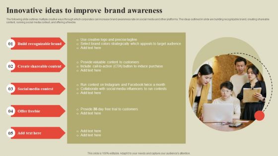 Steps To Effectively Conduct Market Research Innovative Ideas To Improve Brand Awareness Clipart PDF