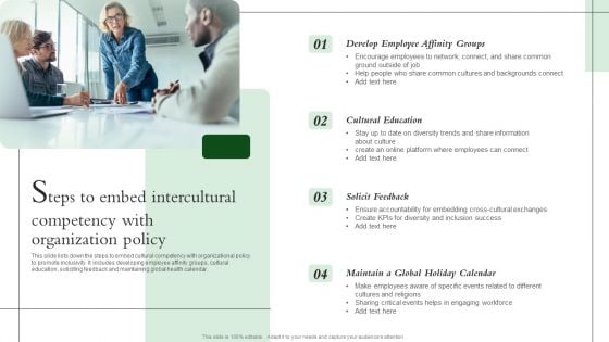 Steps To Embed Intercultural Competency With Organization Policy Elements PDF