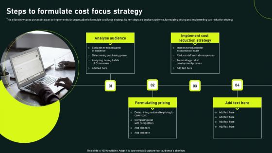 Steps To Formulate Cost Focus Strategy Gaining Competitive Advantage And Capturing Information PDF