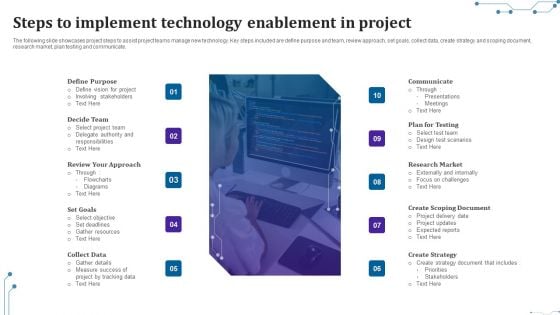 Steps To Implement Technology Enablement In Project Download PDF