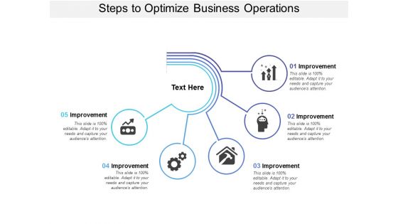 Steps To Optimize Business Operations Ppt PowerPoint Presentation Inspiration Graphics Design