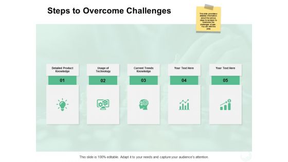 Steps To Overcome Challenges Ppt PowerPoint Presentation Inspiration Information