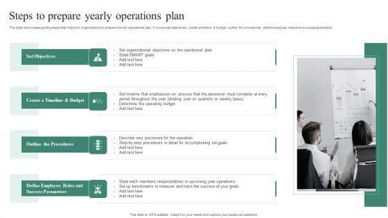 Steps To Prepare Yearly Operations Plan Ideas PDF