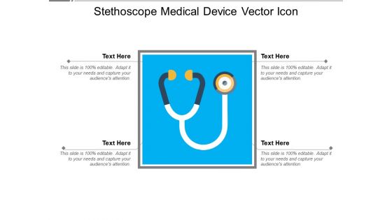 Stethoscope Medical Device Vector Icon Ppt PowerPoint Presentation File Slide PDF