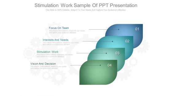 Stimulation Work Sample Of Ppt Presentation