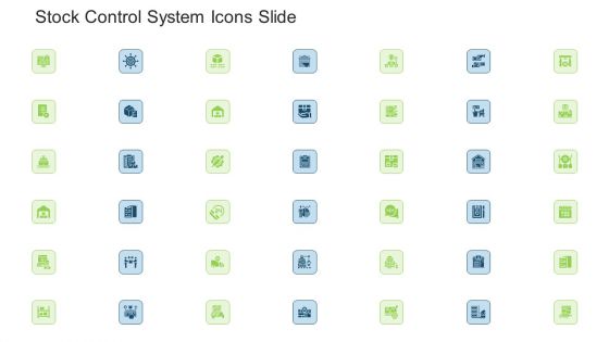 Stock Control System Icons Slide Ppt Summary Slides PDF