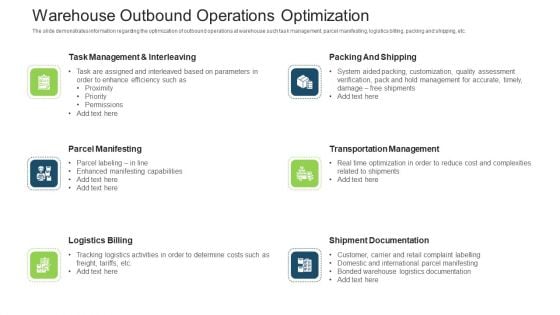 Stock Control System Warehouse Outbound Operations Optimization Ppt Show Picture PDF