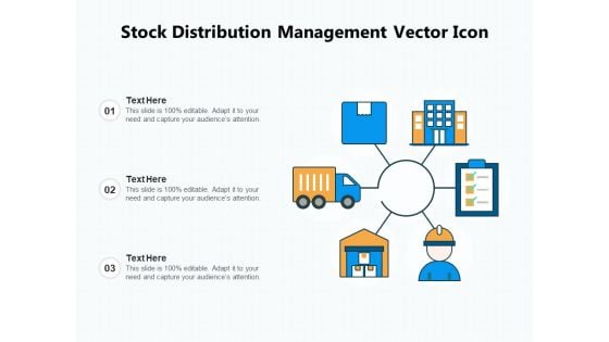 Stock Distribution Management Vector Icon Ppt PowerPoint Presentation Icon Clipart PDF