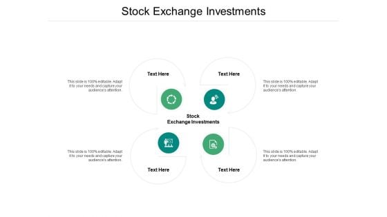 Stock Exchange Investments Ppt PowerPoint Presentation Outline Portfolio Cpb