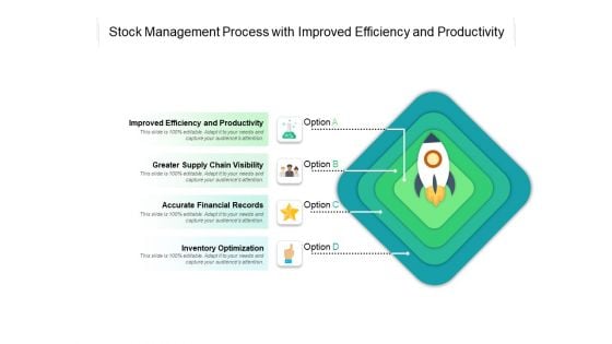 Stock Management Process With Improved Efficiency And Productivity Ppt PowerPoint Presentation Pictures Images PDF
