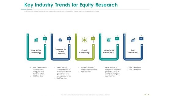 Stock Market Research Report Key Industry Trends For Equity Research Mockup PDF