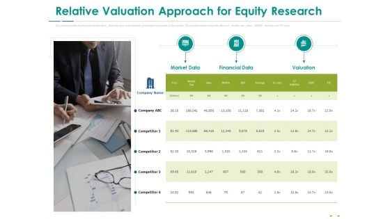 Stock Market Research Report Relative Valuation Approach For Equity Research Inspiration PDF